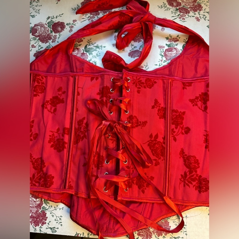 Red Roses Corset 🌹 - Picture 2 of 4